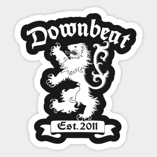 Downbeat Lion Sticker